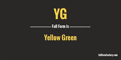 yg meaning in chat|YG .